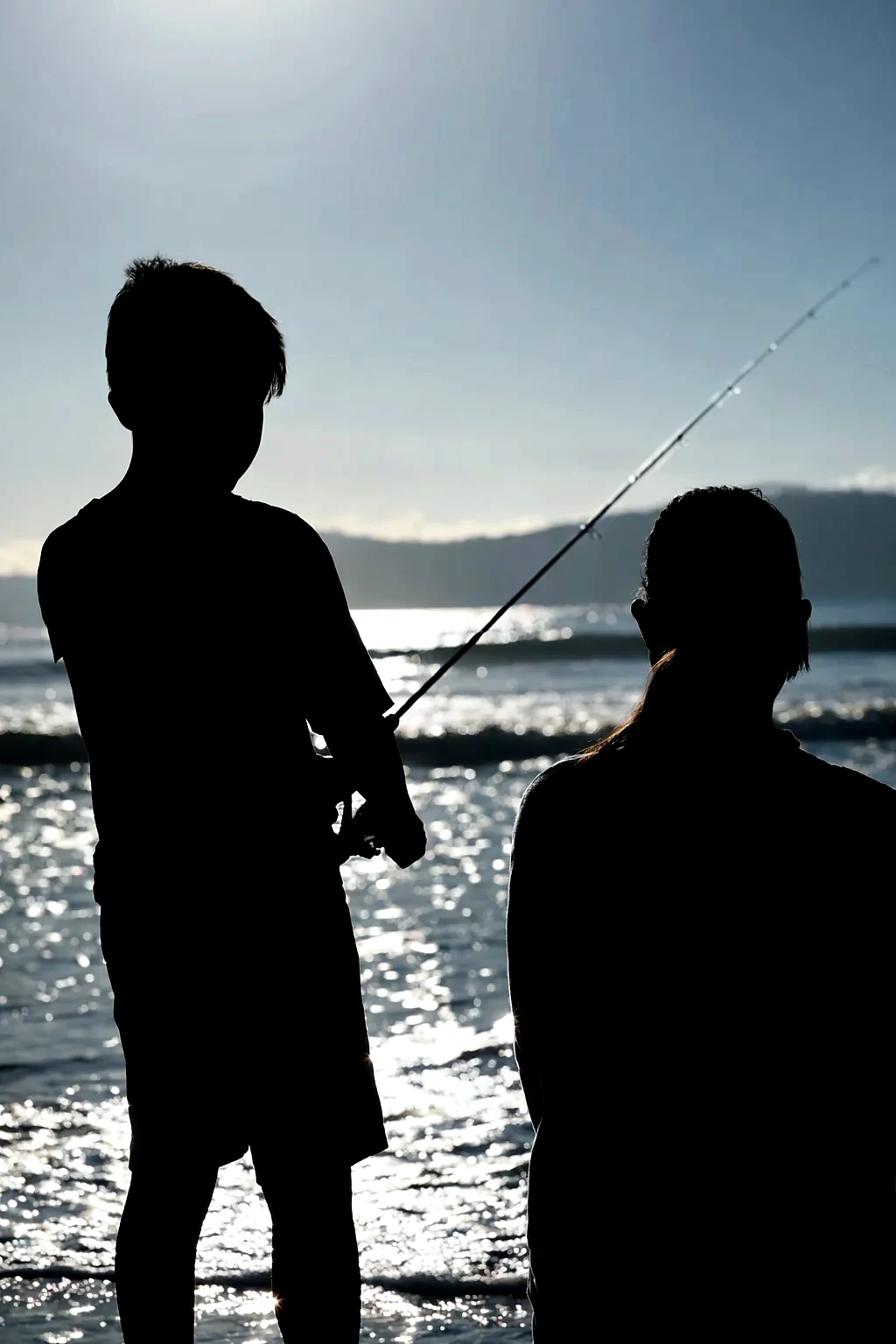 Richard Powell fishing with family